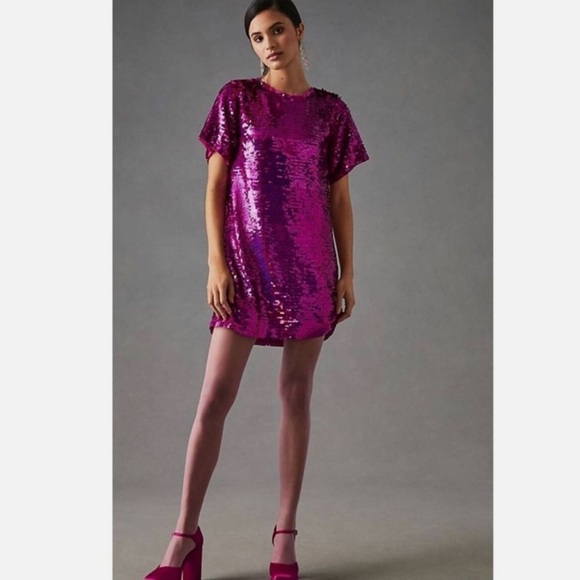 Anthropologie VERB by Pallavi Singhee Sequin Shift Dress - Picture 3 of 5